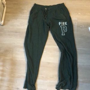 PINk by Victoria Secret green sweatpants